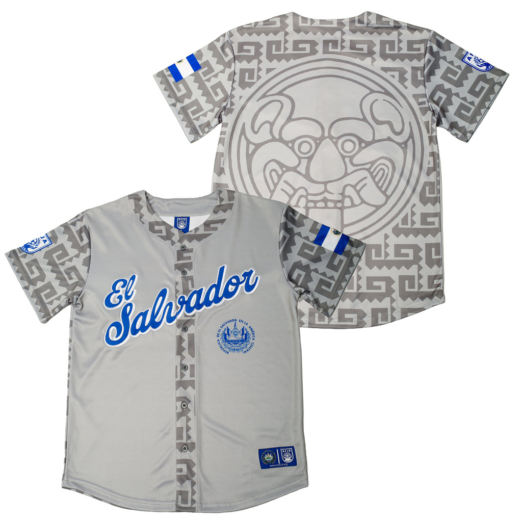 El Salvador "Grey" Baseball Jersey