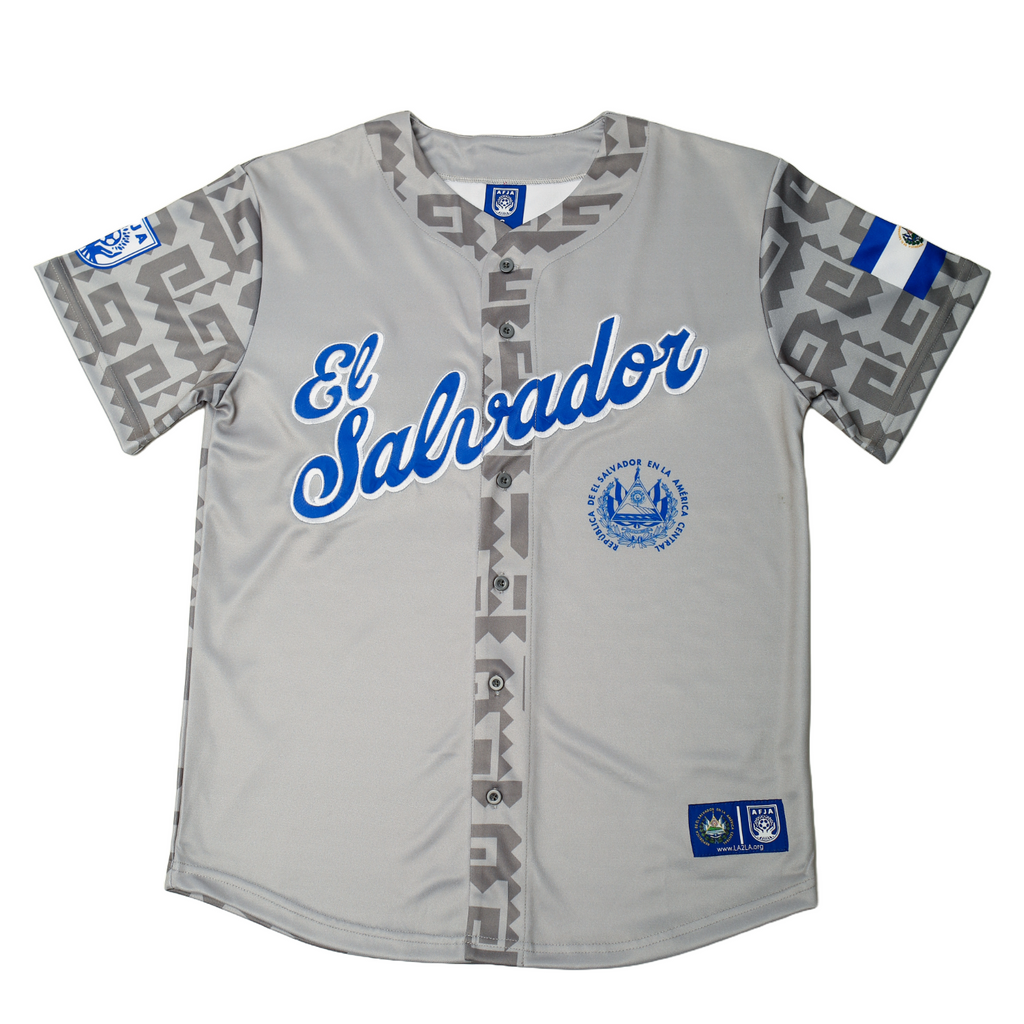El Salvador "Grey" Baseball Jersey