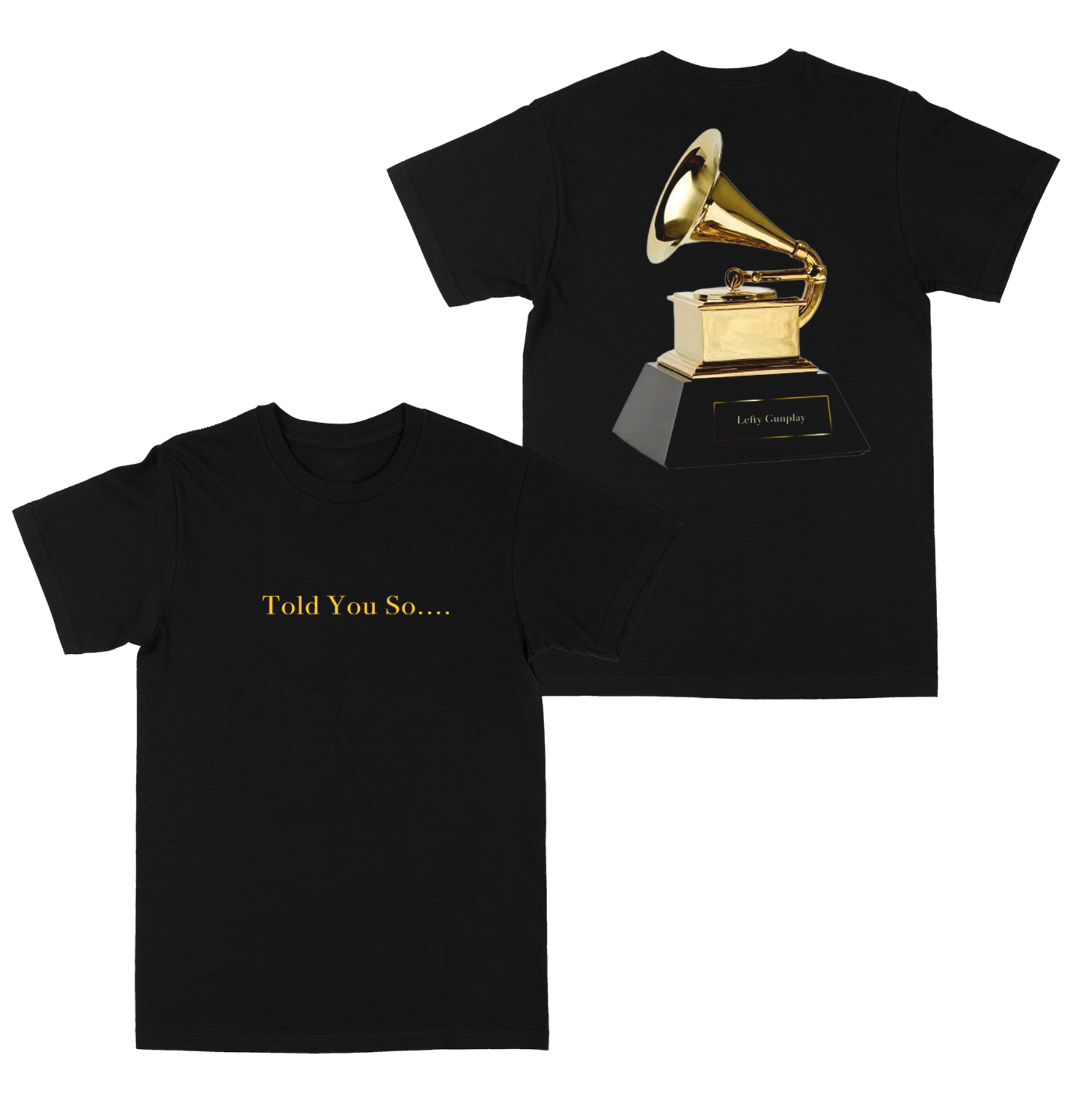 Told You So "Big Back Logo" Black Tee