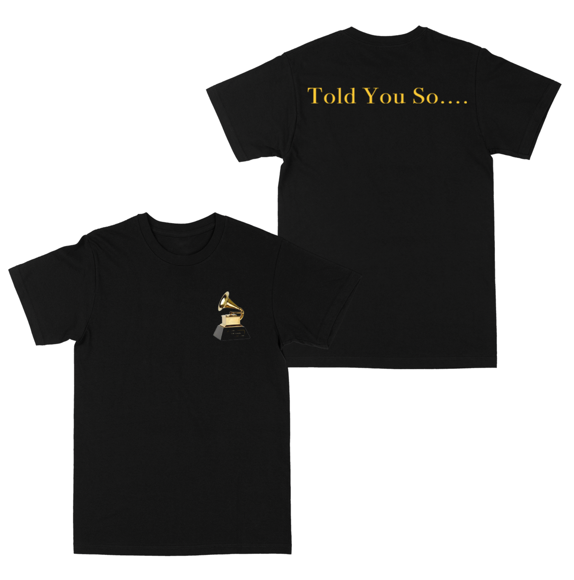 Told You So "Pocket Logo" Black Tee
