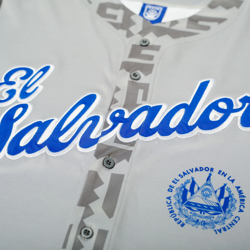 El Salvador "Grey" Baseball Jersey